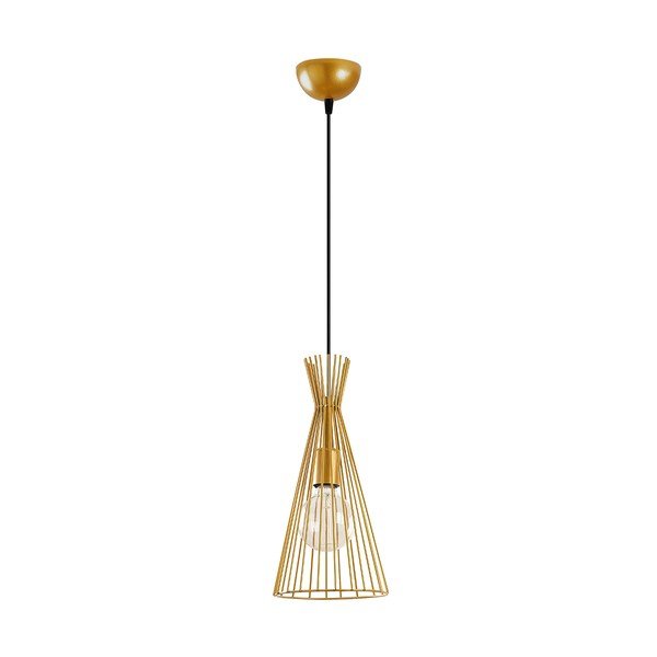Aranyszínű függőlámpa fém búrával ø 20 cm Mezopotamya – Opviq lights-image-3