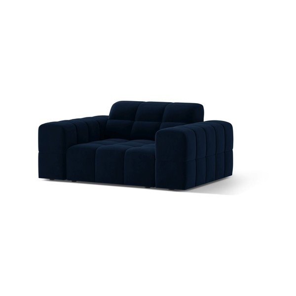 Sötétkék bársony fotel Chicago – Cosmopolitan Design-image-1