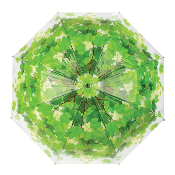 Ambiance Birdcage Leaf átlátszó esernyő zöld részletekkel, ⌀ 92,5 cm - Esschert Design-image-2