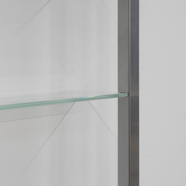 Ezüstszínű többszintes fém fali polc 46 cm Cubic – Spinder Design-image-1