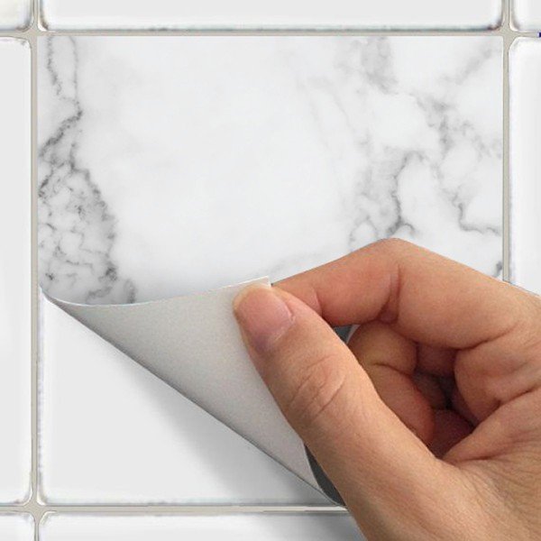 White Marble 4 darabos padlómatrica készlet - Ambiance-image-1