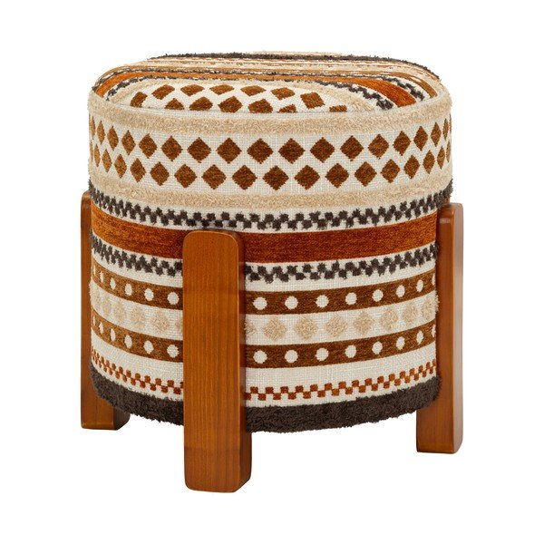 Barna-bézs puff Ethnic  – Mauro Ferretti-image-3