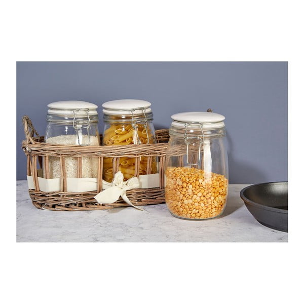 Country Cottage 3 darab tároló kosárban, 1000 ml - Premier Housewares-image-3