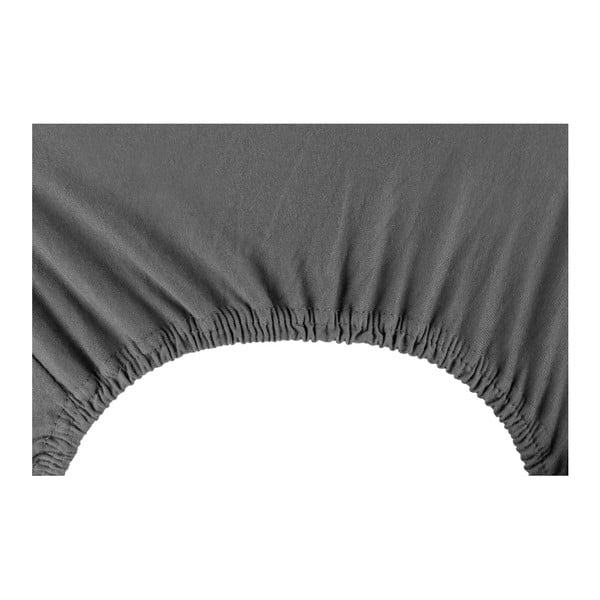 Nephrite sötétszürke gumis lepedő, 180/200 x 200 cm - DecoKing-image-3