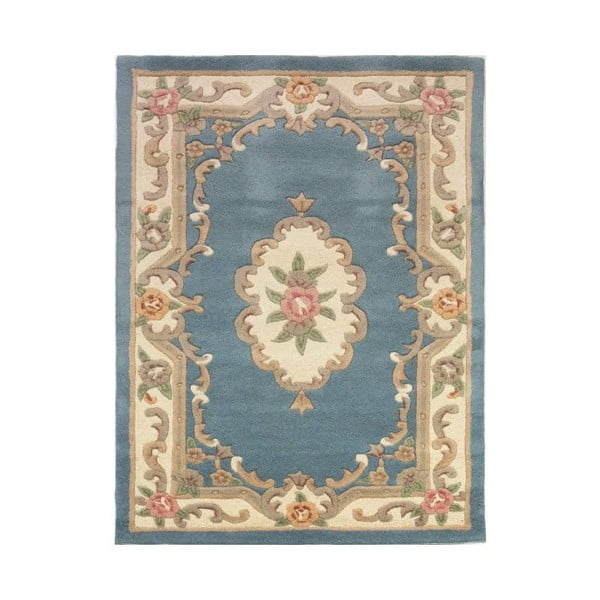 Aubusson kék gyapjú szőnyeg, 150 x 240 cm - Flair Rugs
