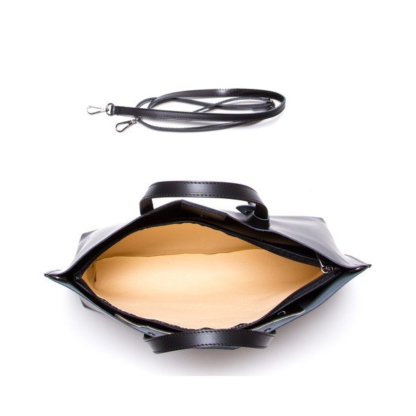 3034 fekete bőr kézitáska - Luisa Vannini-image-2