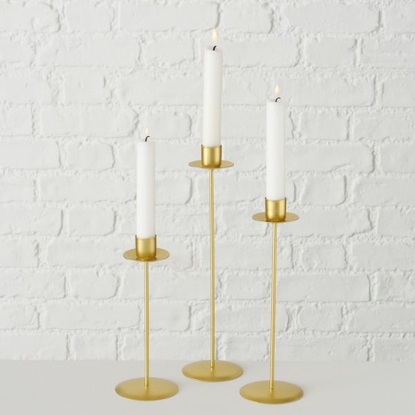 Kimo 3 db aranyszínű gyertyatartó - Boltze-image-2