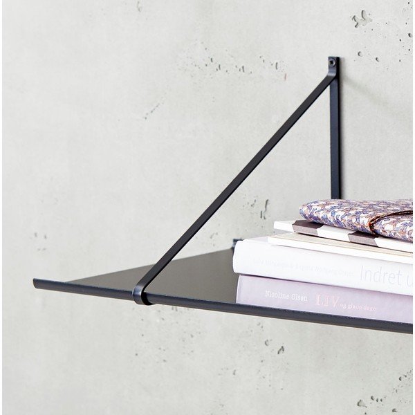 Edge fekete fali polc, 65 x 27 cm - Hammel-image-1