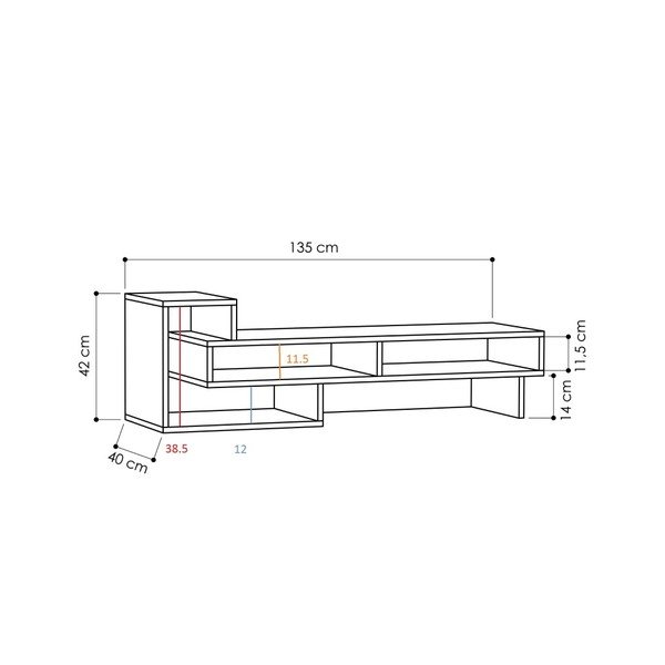 Tetra antracitszürke TV-állvány-image-2