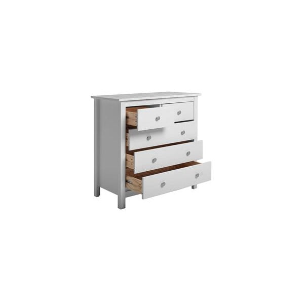 Fehér borovi fenyő magas komód 79x80 cm Berna – Marckeric-image-3