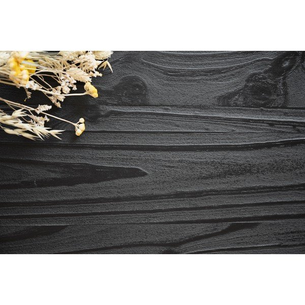 Grafton fekete dohányzóasztal borovi fenyőfa asztallappal, ø 70 cm - Rowico-image-4