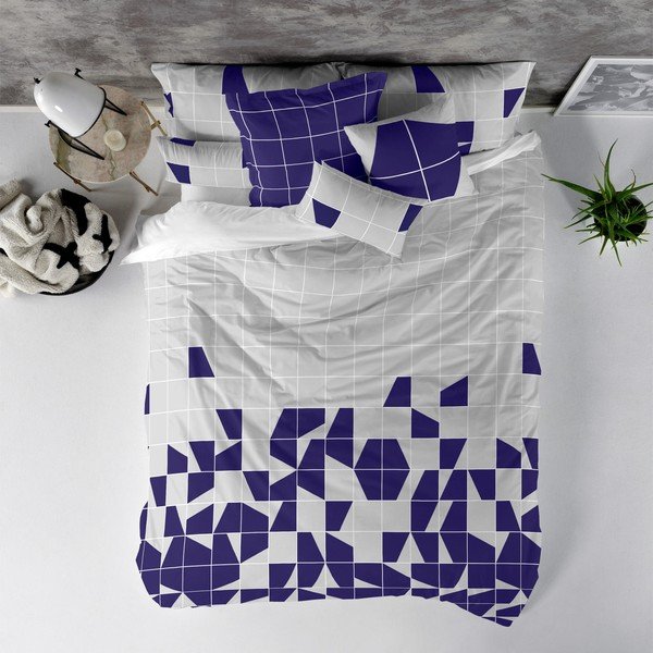 Structure pamut paplanhuzat, 200 x 200 cm - Blanc-image-1