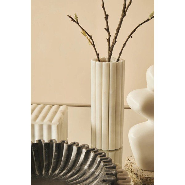 Fehér márvány váza (magasság 20 cm) Savio – Premier Housewares-image-3