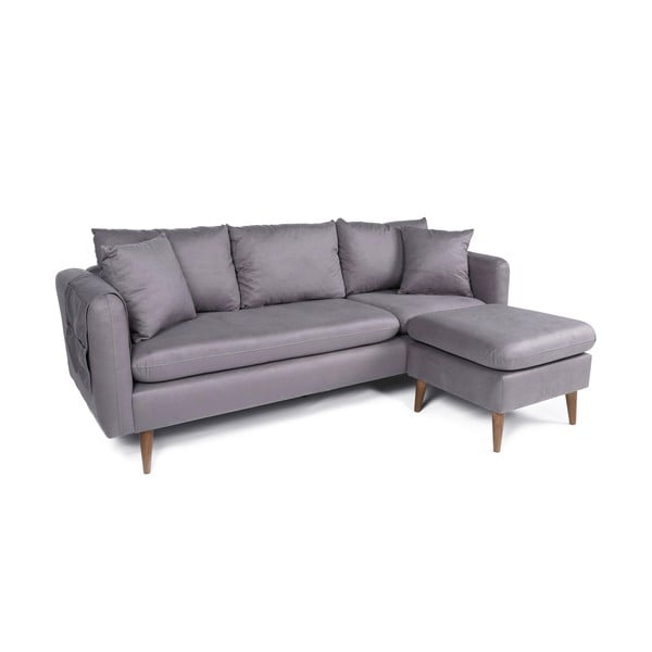 Világosszürke kanapé 215 cm Sofia – Balcab Home-image-2