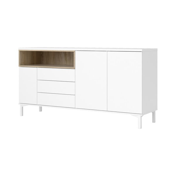 Fehér komód 176x90x49 cm Roomers – Tvilum-image-4