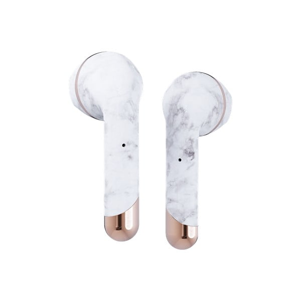 Air 1 Plus vezeték nélküli fehér-márvány fülhallgató - Happy Plugs