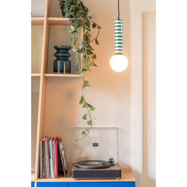 Zöld fém függőlámpa ø 12 cm Rayado Retro – Leitmotiv-image-1