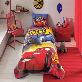 Disney Cars Nitroade pamut ágytakaró és párnahuzat szett, 160 x 220 cm