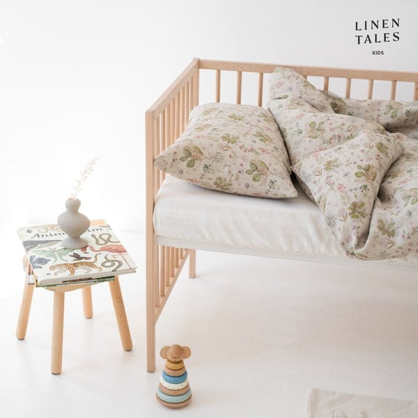 Egyszemélyes len gyerek ágyneműhuzat 140x200 cm – Linen Tales-image-2