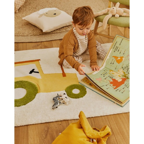 Világosbarna kézi szövésű gyapjú kerek szőnyeg ø 200 cm Marely – Kave Home-image-2