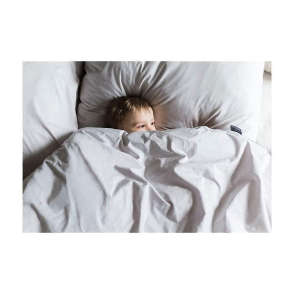 Világosszürke egyszemélyes egyiptomi pamut paplanhuzat 155x200 cm Perla – WeLoveBeds-image-3