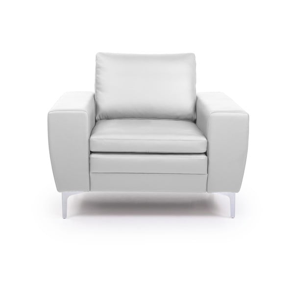 Twigo fehér bőr fotel - Scandic