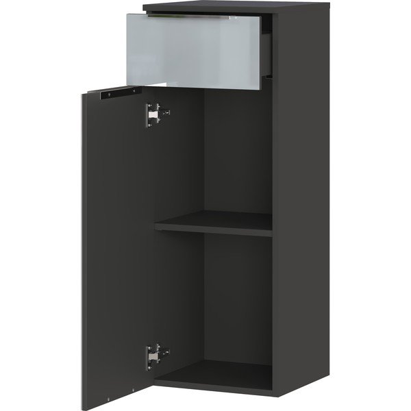 Szürke magas-fali fürdőszoba szekrény 36x93 cm Vasio – Germania-image-3