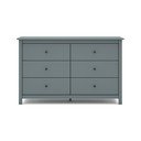 Szürkészöld borovi fenyő komód 130x80x45 cm Misti – Marckeric