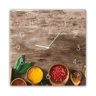 Glassclock Pepper falióra, 30 x 30 cm - Styler