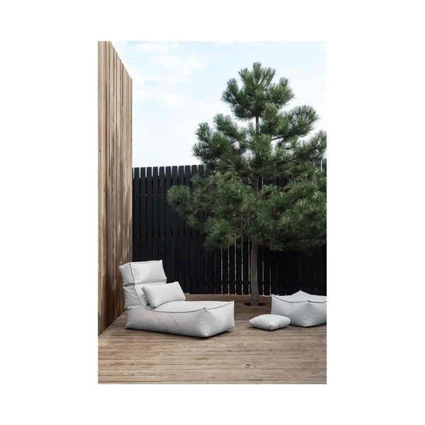 Világoskék párnázott kerti napozóágy STAY – Blomus-image-2