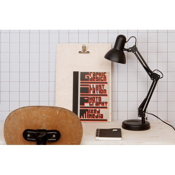 Hobby fekete asztali lámpa, ø 12,5 cm - Leitmotiv-image-3