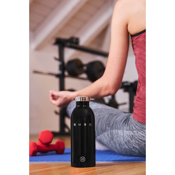 Fekete rozsdamentes acél termopalack 500 ml 24BOTTLES – SMEG-image-2