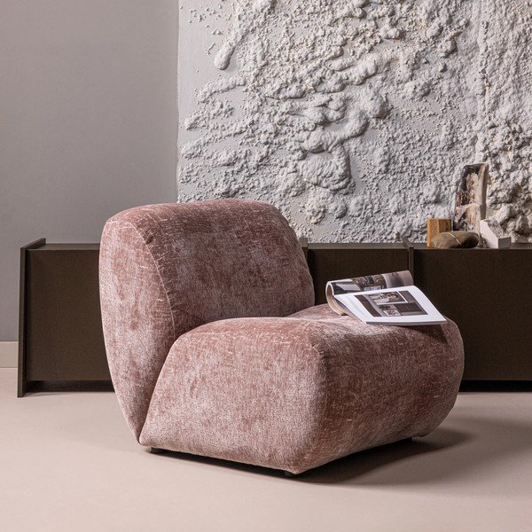 Törtrózsaszín fotel Nomu – WOOOD-image-1