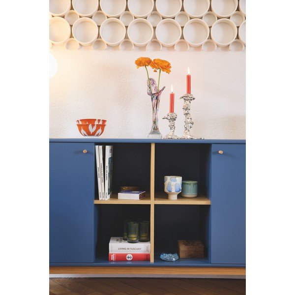 Sötétkék alacsony komód 175x80 cm Color Living – Tom Tailor-image-3