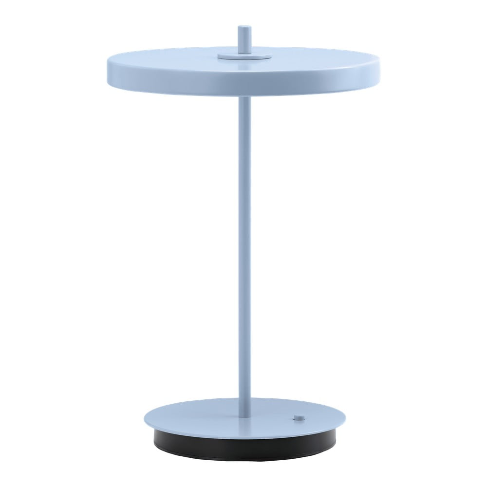 Világoskék fém LED asztali lámpa fém búrával (magasság 31 cm) Asteria Move  UMAGE