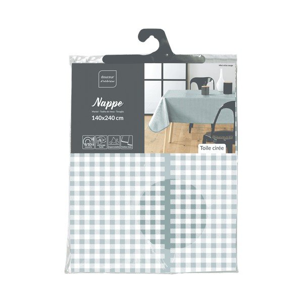 Lemosható asztalterítő 160x160 cm Mini Vichy – douceur d'intérieur