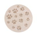 Bézs gyerek szőnyeg ø133 cm Paws Light Beige – FD