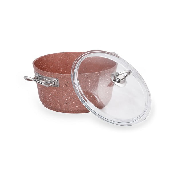 Classic rózsaszín alumínium edény fedővel, ø 22 cm - Güral Porselen-image-3