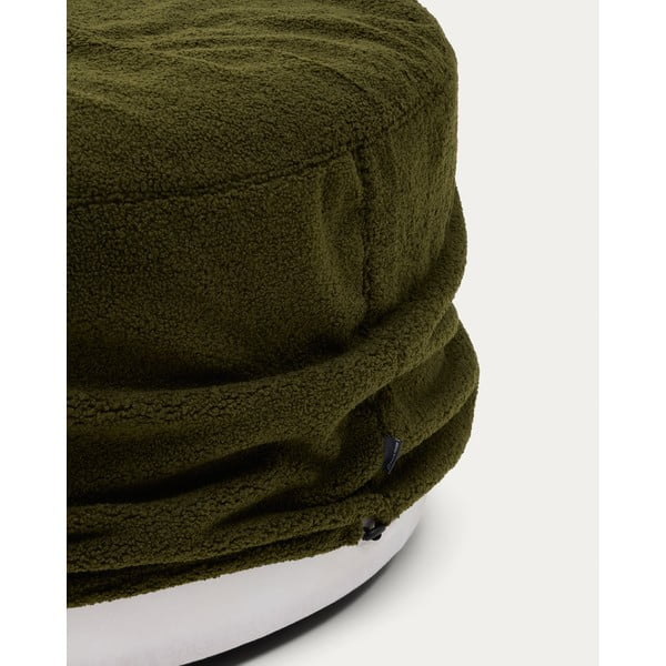 Zöld buklé puff Kaeli – Kave Home-image-2