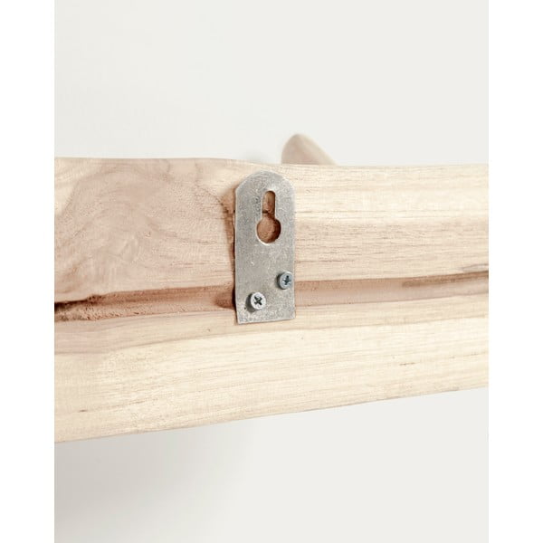 Natúr színű teakfa fali fogas 63 cm Gaillech – Kave Home-image-3
