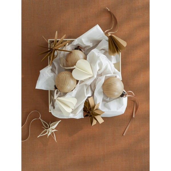 Papír karácsonyfadísz készlet 4 db-os ø 10 cm Kazary – Blomus-image-1