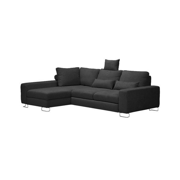 Alpha sötétszürke bal oldali kinyitható sarokkanapé - Windsor & Co Sofas-image-4