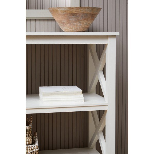 Fehér borovi fenyő polcos állvány 40x81x81 cm Heritage – Premier Housewares-image-2