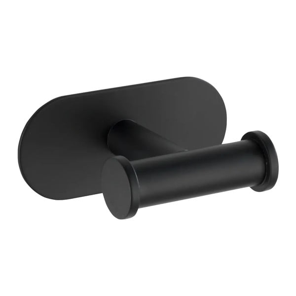 Matt fekete öntapadós rozsdamentes acél fürdőszobai kiegészítő szett Orea – Wenko-image-4