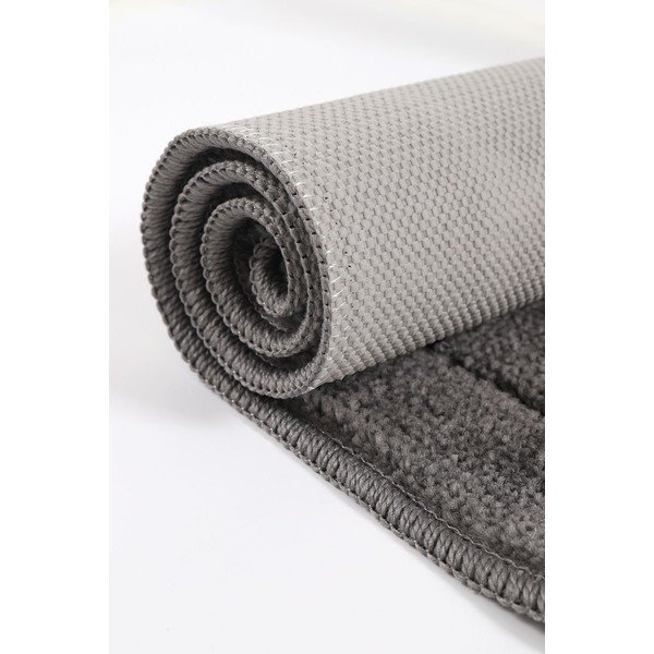 Antracitszürke fürdőszobai kilépő szett 2 db-os 50x80 cm Kareli – Foutastic-image-4