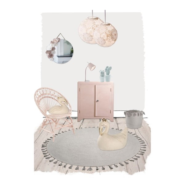 Josephine szürke szőnyeg, ⌀ 140 cm - Nattiot-image-1