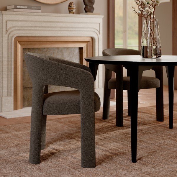 Barna karfás étkezőfotel Splendor – DAN-FORM Denmark-image-2