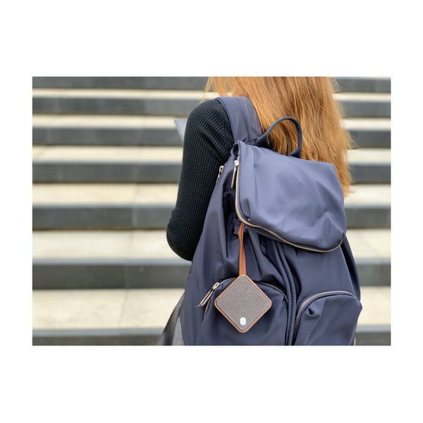 Square sötétbarna bluetooth hangszóró - Gingko-image-3