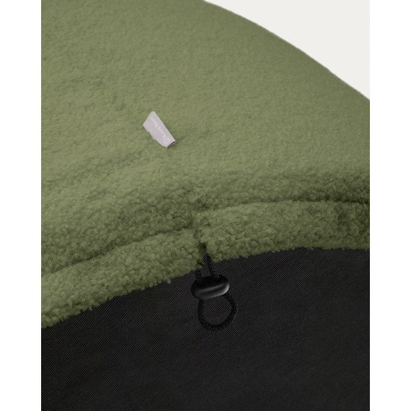 Zöld buklé puff Kaeli – Kave Home-image-1