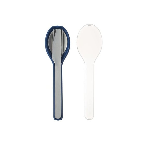 Ellipse 3 db-os utazó evőeszköz készlet kék tartóval - Mepal-image-2